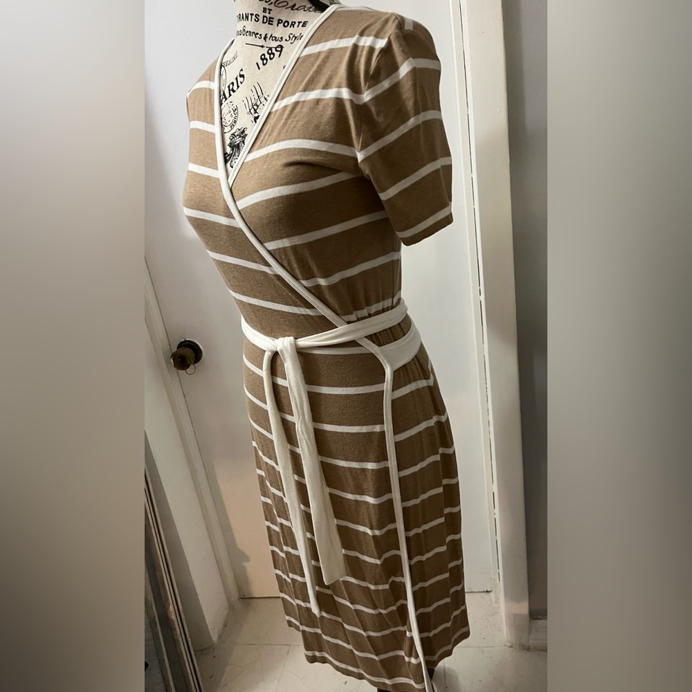 Calvin Klein, Tan/White, 4